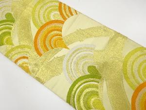 アンティーク　竹に青海波模様織り出し袋帯（材料）